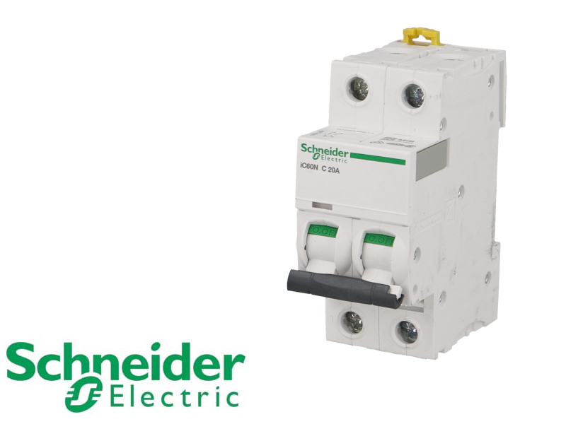 Disjoncteur Schneider IC60N 4P 20A Courbe C - Occasion Fonctionnel, Marques D'usure