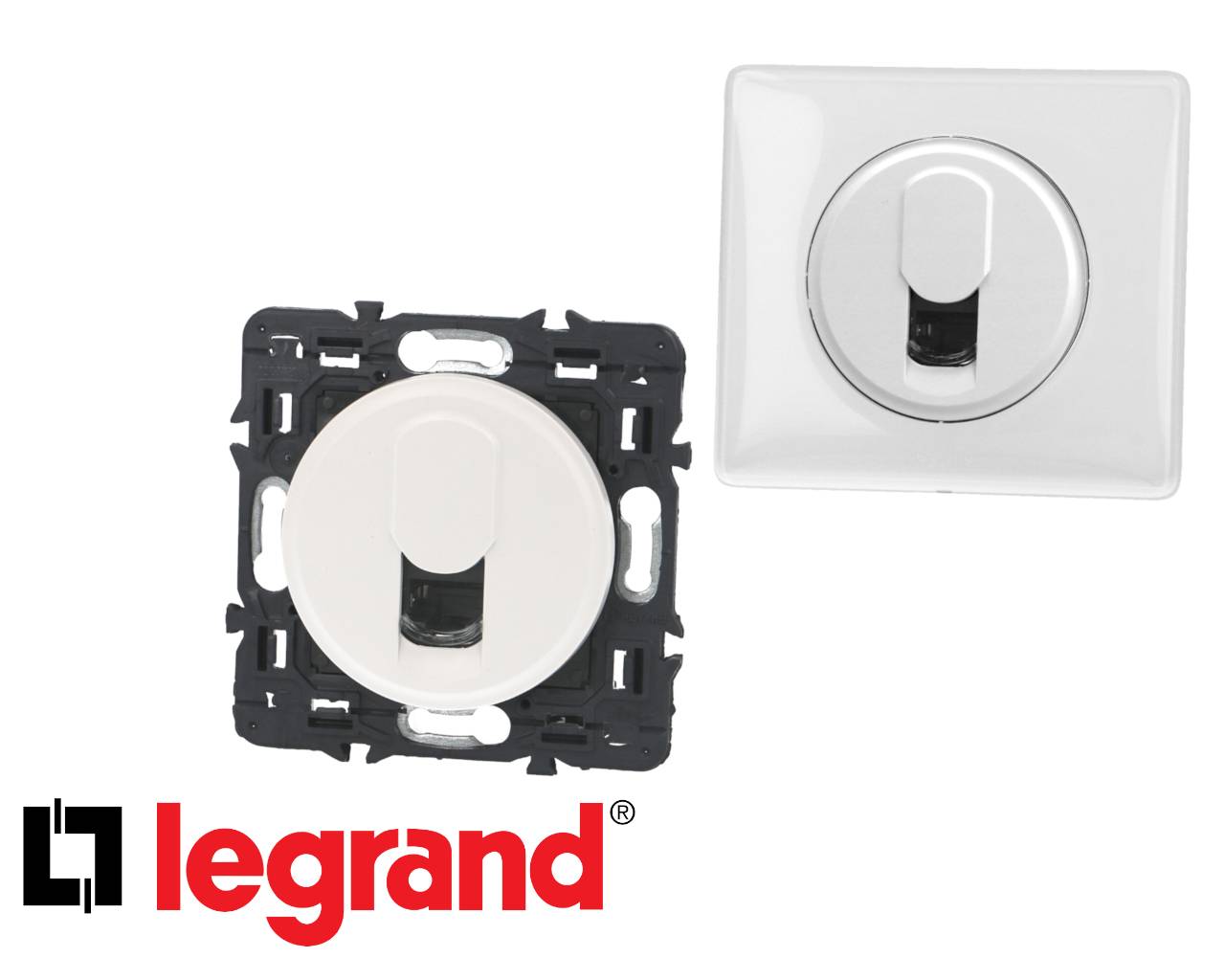 Lot neuf 3 prises blindées RJ45 catégorie 6 STP Legrand Dooxie blanc - Bricolage