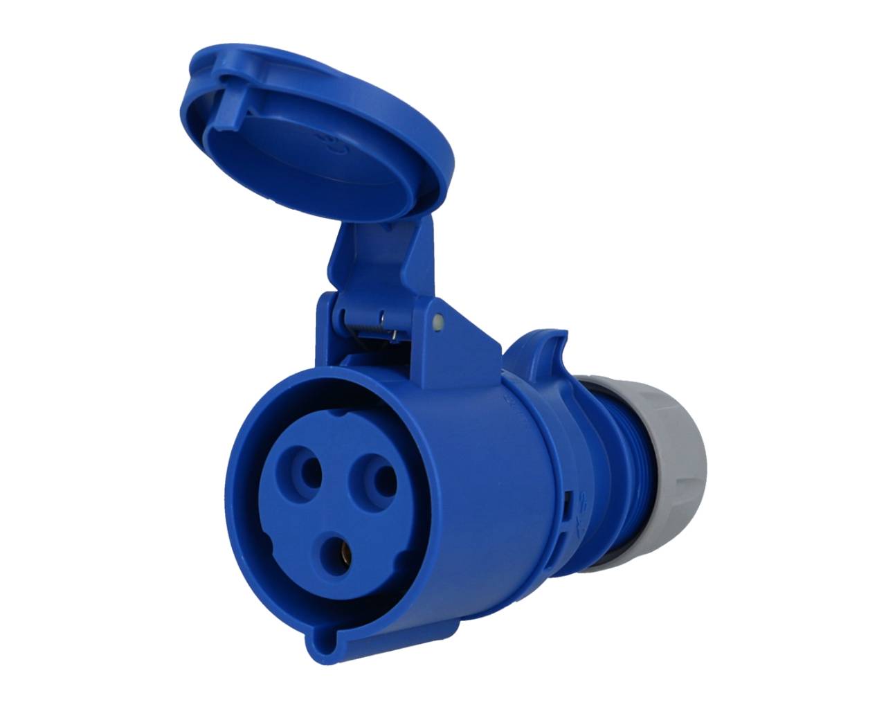 Prise CEE 32A 230V Bleue – IP44, 3 Pôles, Femelle, Pour Générateur Ou Soudeur